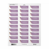 Bruidswijnensemble (lila) etiket (Full Sheet)
