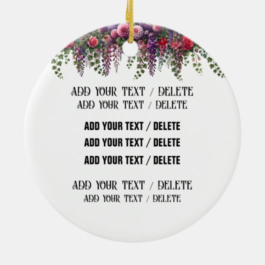 Bruidswinkel Keramisch Ornament (Achterkant)