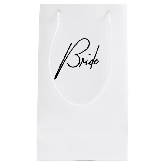 Bruidszakje voor huwelijkscadeau – Trouwfeestcadea Klein Cadeauzakje (Voorkant)