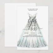 Bruidszeg Ja op de Jurk Uitnodiging (Voorkant / Achterkant)