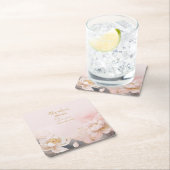 Bruikbaar Bruidsfeest Roze Lotus Nr. 7 Kartonnen Onderzetters (Insitu)