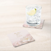 Bruikbaar Bruidsuitnodiging Roze Lotus Nr 8 Kartonnen Onderzetters (Insitu)