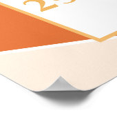 Bruikbare Baby Retro Sunshine Baby shower Vervalda Poster (Hoek)