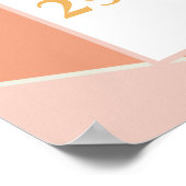 Bruikbare Baby Retro Sunshine Baby shower Vervalda Poster (Hoek)