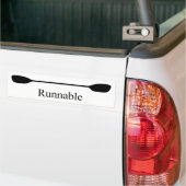 Bruikbare kajakpedaal bumpersticker (Op Truck)