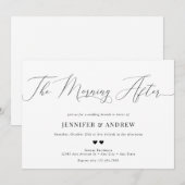 Bruilocht brunch kaart (Voorkant / Achterkant)