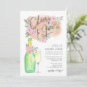 Bruilocht Champagnetijd voor Bruiden Kaart (Staand voorkant)