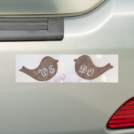 bruiloft_06 bumpersticker (Op auto)