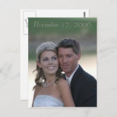 bruiloft, 17 november 2006 briefkaart (Voorkant / Achterkant)