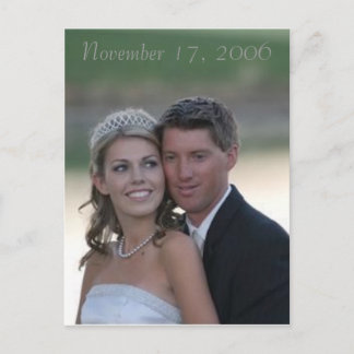 bruiloft, 17 november 2006 briefkaart