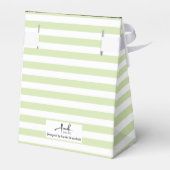 Bruiloft 1 sectie aangepaste foto strepen bedankdoosjes (Achterkant)