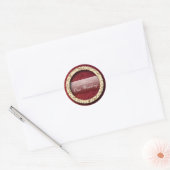 Bruiloft 2 ronde sticker (Envelop)