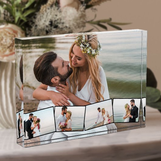 Bruiloft 5 fotocollage zigzag fotostrip fotoblokken