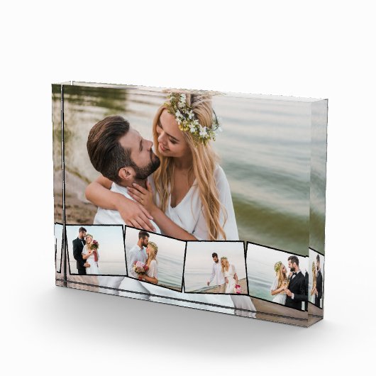 Bruiloft 5 fotocollage zigzag fotostrip fotoblokken (Rechts)