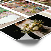 Bruiloft 9 Fotosjabloon Mood Board Kleur Stalen Poster (Hoek)