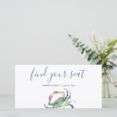 Bruiloft aan de kust Vind je stoel bord (Staand voorkant)