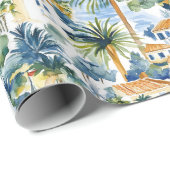 Bruiloft aan de Middellandse Zee Cadeaupapier (Rol Hoek)