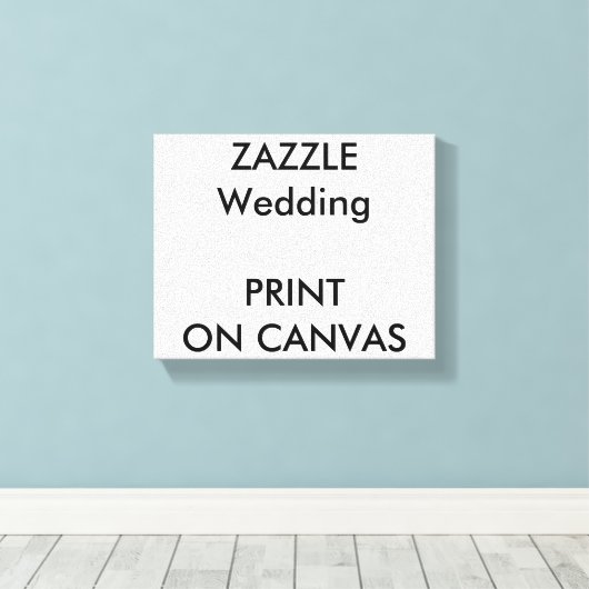 Bruiloft Aangepaste 10 "x 8" Verpakte Canvas Print (Insitu (Houten vloer))