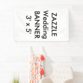 Bruiloft aangepaste banner 3' x 5' (Insitu)