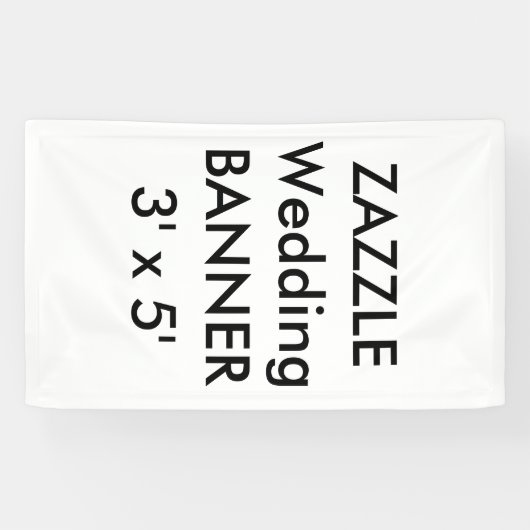 Bruiloft aangepaste banner 3' x 5' (Horizontaal)