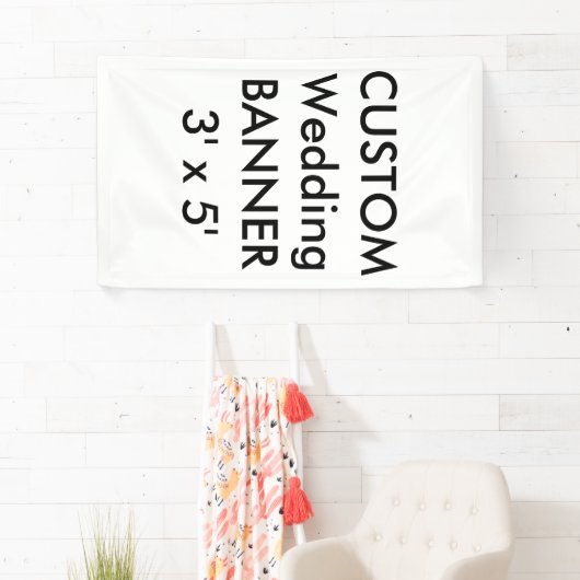 Bruiloft aangepaste banner 3' x 5' (Insitu)