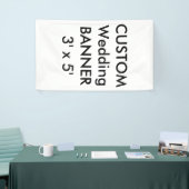Bruiloft aangepaste banner 3' x 5' (Beurs)