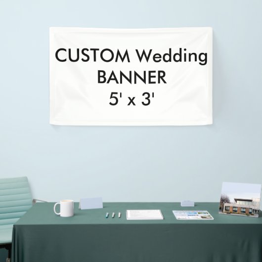 Bruiloft aangepaste banner 5' x 3' (Beurs)