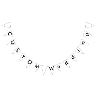 Bruiloft Aangepaste Bunting Banner - Klassieke Dri