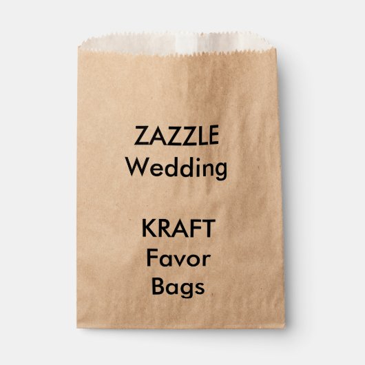 Bruiloft Aangepaste KRAFT Papier Favor Bag Bedankzakje (Voorkant)