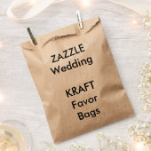 Bruiloft Aangepaste KRAFT Papier Favor Bag Bedankzakje (Geknipt)