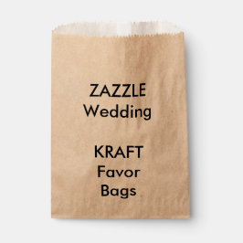 Bruiloft Aangepaste KRAFT Papier Favor Bag Bedankzakje