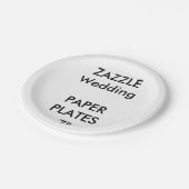 Bruiloft Aangepaste Papier Borden 7" Papieren Bordje (Gekanteld)