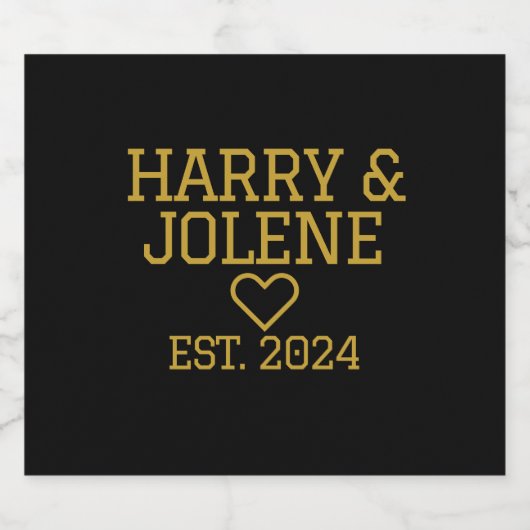 Bruiloft Aangepaste vastgestelde datum Bier Etiket (Enkel label)