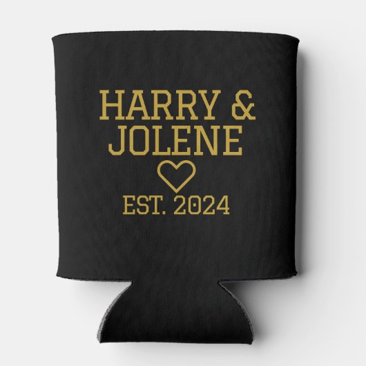 Bruiloft Aangepaste vastgestelde datum Blikjeskoeler (Achterkant)