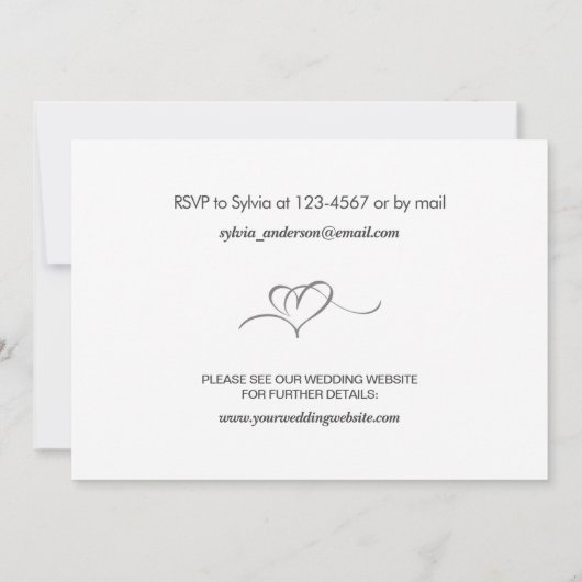 Bruiloft Aankondiging Bewaar de datum kaart met fo (Achterkant)