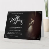 Bruiloft aankondiging met staande bruid - Classic (Voorkant)