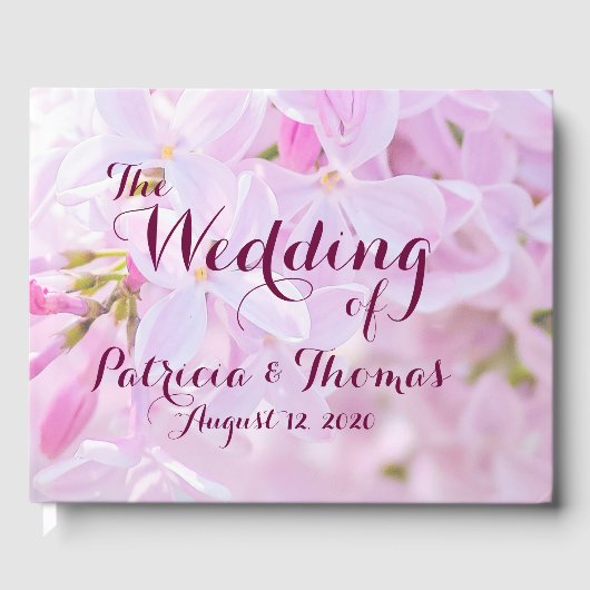 Bruiloft aanpasbaar gastenboek (Voorkant)