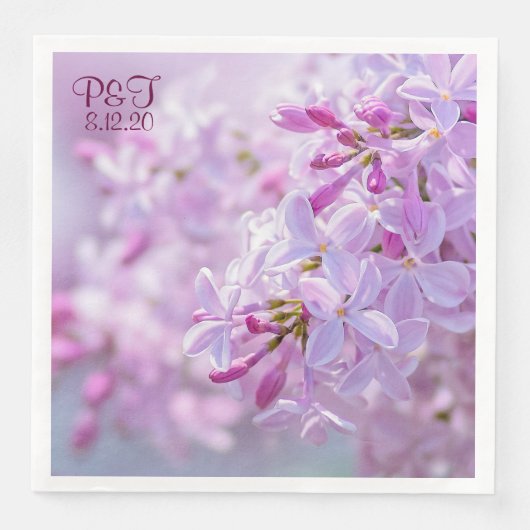 Bruiloft aanpasbaar servetten (Voorkant)