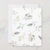 BRUILOFT AANWIJZINGEN | bewerkbaar Kaart (Achterkant)