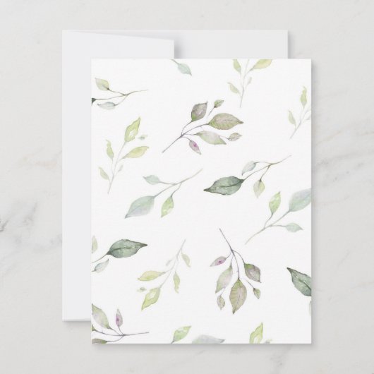 BRUILOFT AANWIJZINGEN | bewerkbaar Kaart (Achterkant)