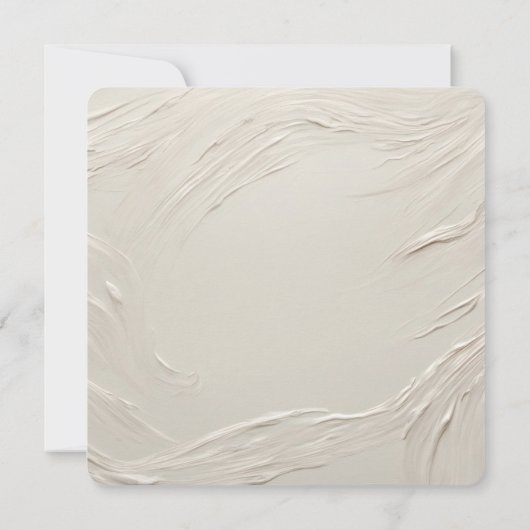 Bruiloft Abstract Ivoor Textuur Kaart (Achterkant)