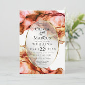 BRUILOFT | Abstracte najaarskleuren van de Waterve Kaart (Staand voorkant)