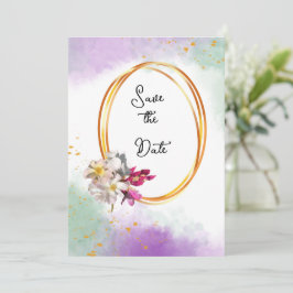 Bruiloft abstracte uitnodiging