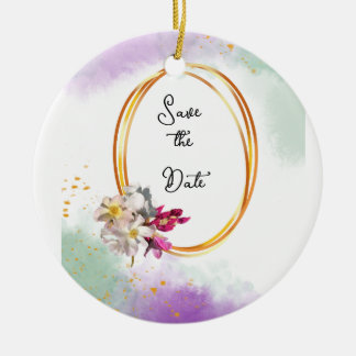 Bruiloft abstracte uitnodiging keramisch ornament