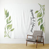 Bruiloft achtergrond, foto prop, aangepaste botani wandkleed (In Situ (horizontaal))