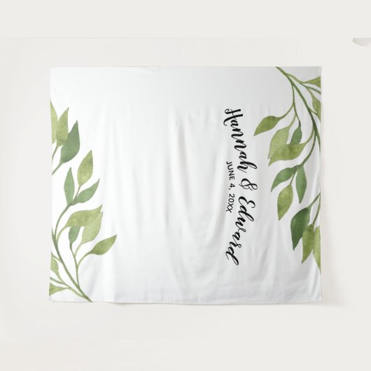 Bruiloft achtergrond, foto prop, aangepaste botani wandkleed (Voorkant (horizontaal))