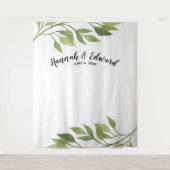 Bruiloft achtergrond, foto prop, aangepaste botani wandkleed (Voorkant)