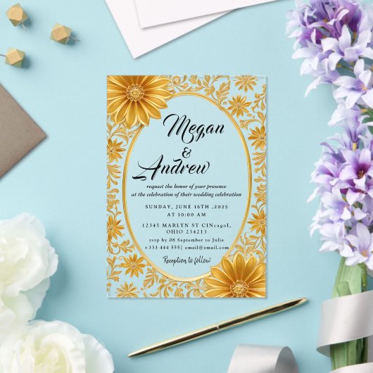 BRUILOFT Acryl Uitnodigingen (Insitu (Huwelijk))