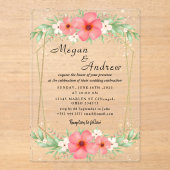 BRUILOFT Acryl Uitnodigingen (Voorkant)