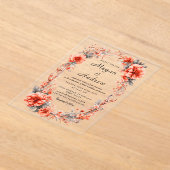 BRUILOFT Acryl Uitnodigingen (Laagn)